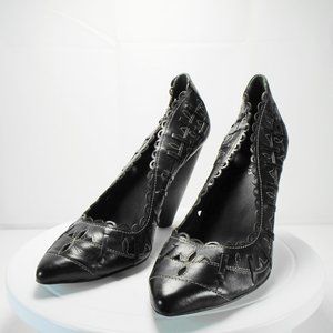 Cindy Says Black Cuban Heel Pump Size 7 M